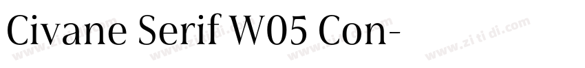 Civane Serif W05 Con字体转换